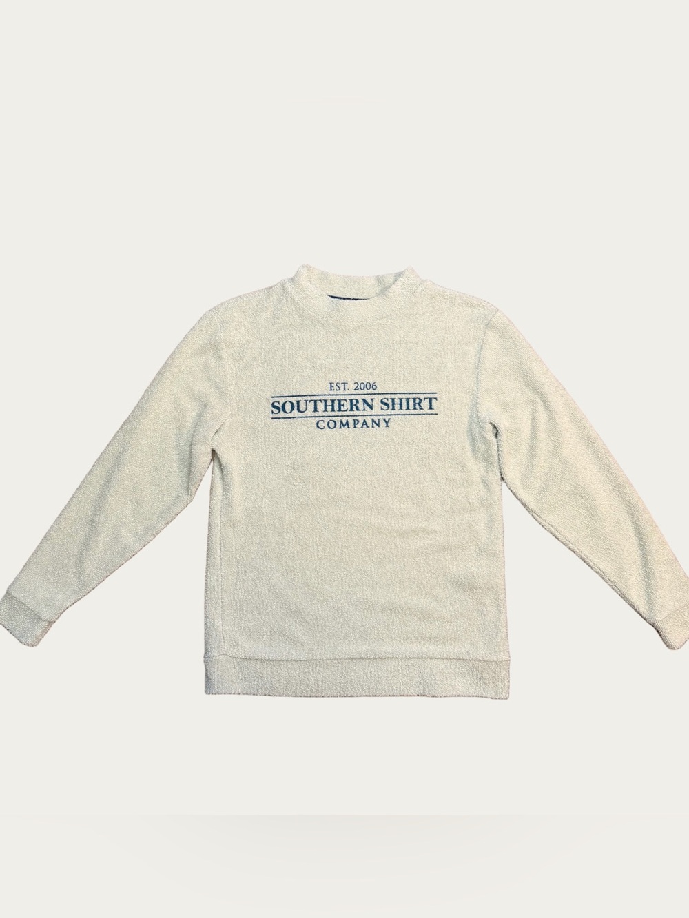 The Southern Shirt Company Cream Crewneck Sweater